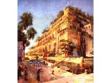Reconstruction of the Hanging Gardens of Babylon, one of the Seven Wonders of the ancient world were within the palace area. Nebuchadnezzar may have been walking here when he admired `the house of the kingdom` (Daniel iv, 30, 31).